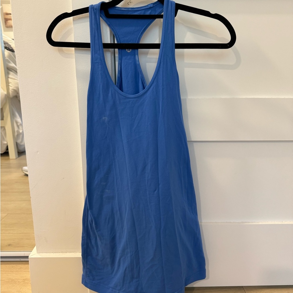 Blue Lulu lemon racerback tank top